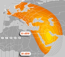 Eutelsat W5 Ku-band Middle East Spot Beam